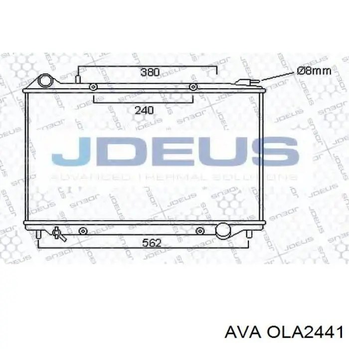 Радіатор основний AVA OLA2441 ціна, від 120.62 USD