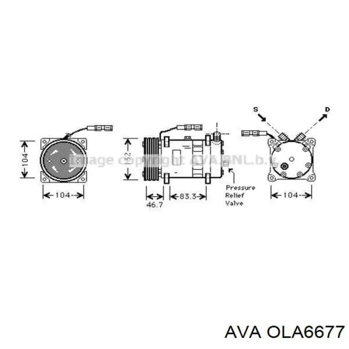 Радіатор пічки OLA6677 AVA