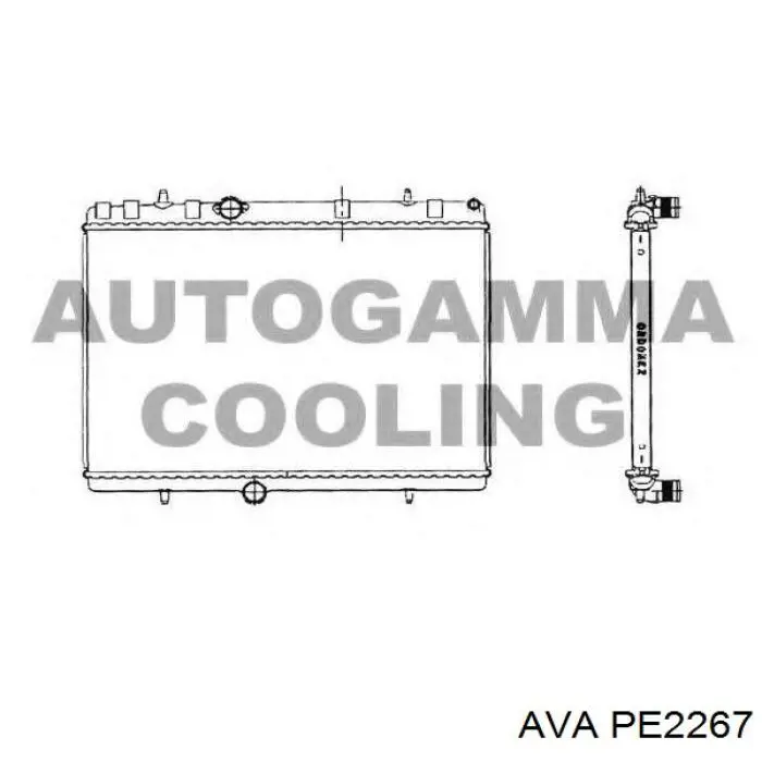 Радіатор охолодження AVA PE2267