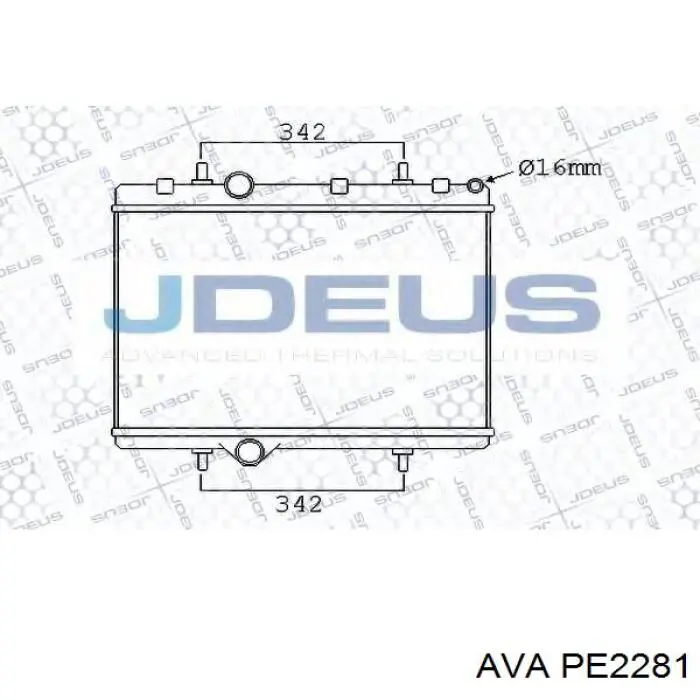 Радіатор основний AVA PE2281 ціна, від 89.82 USD