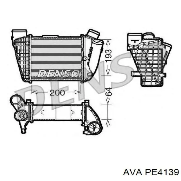 Радіатор інтеркулера Peugeot/Citroen 0384C9