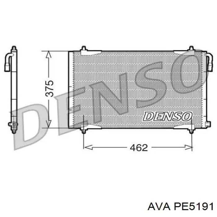 Конденсатор кондиціонера AVA PE5191 ціна, від 54.98 USD