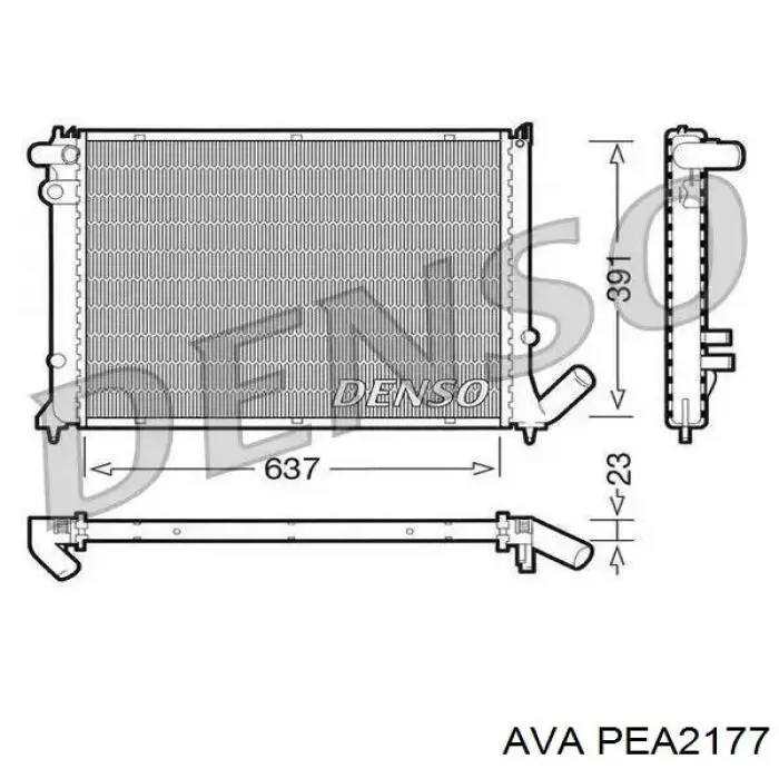 Радіатор 576508A8 Polcar