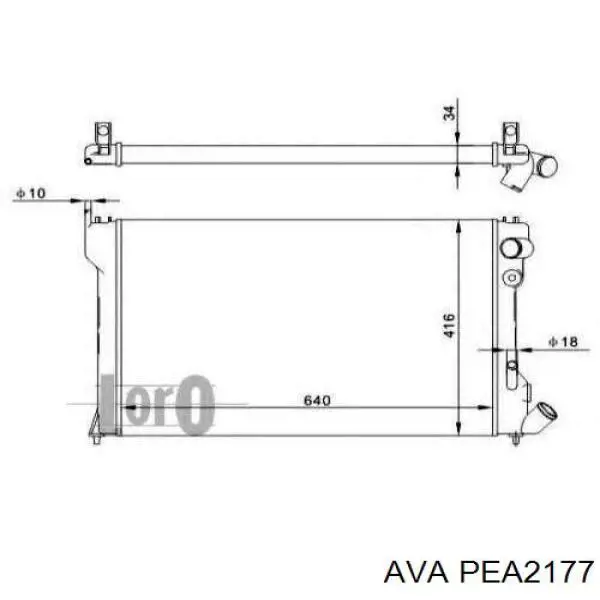 Радіатор охолодження Polcar 576508A8