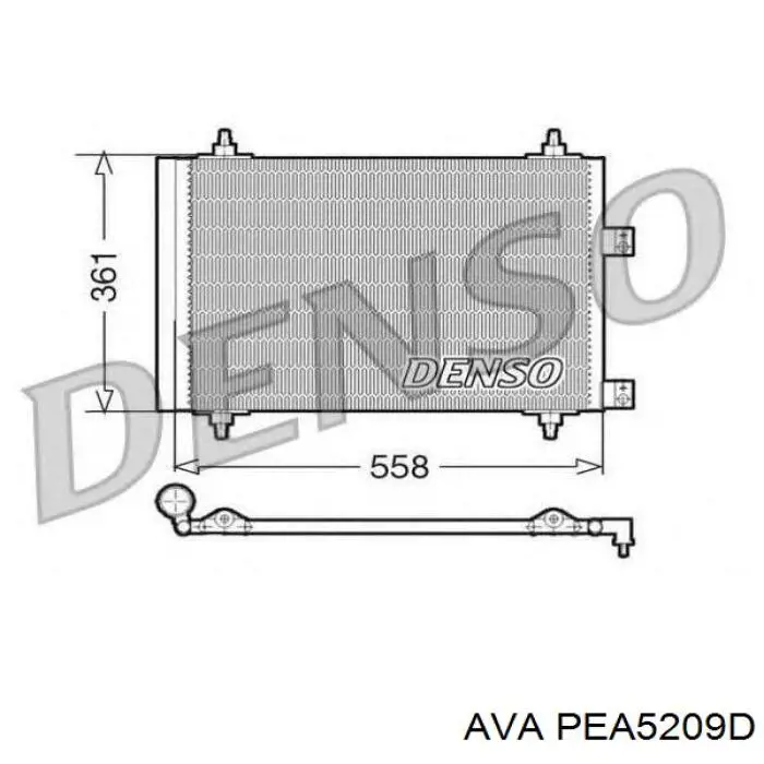 Купити PEA5209D AVA Радіатор системи охолодження кондиціонера