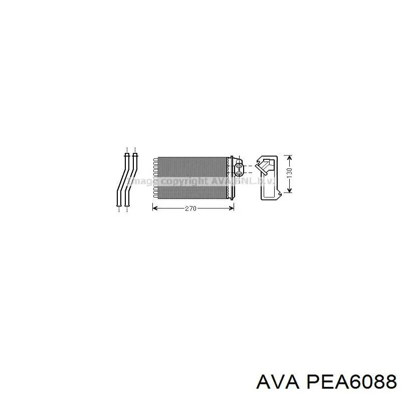 Радіатор обігрівача Polcar 5722N81