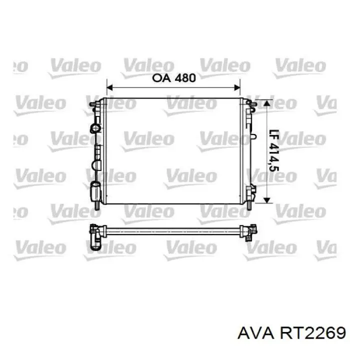 Радіатор основний AVA RT2269 ціна, від 44.54 USD