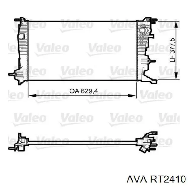 Радіатор основний AVA RT2410 ціна, від 81.67 USD