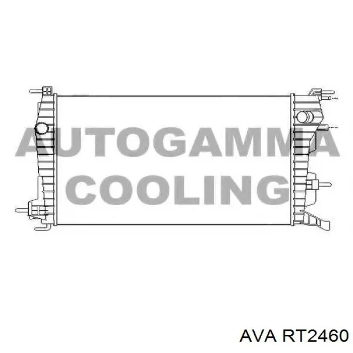 Радіатор охолодження двигуна RT2460 AVA
