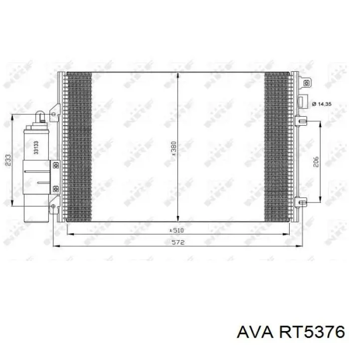 RT5376 AVA радіатор кондиціонера