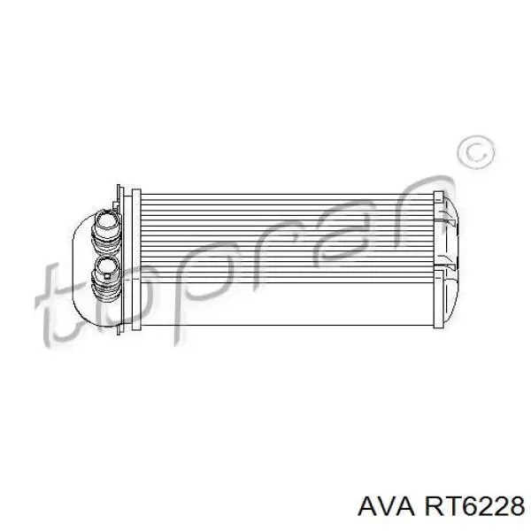 Радіатор пічки (обігрівача) AVA RT6228 ціна, від 14.74 USD