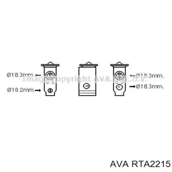 Радіатор основний AVA RTA2215 ціна, від 65.49 USD
