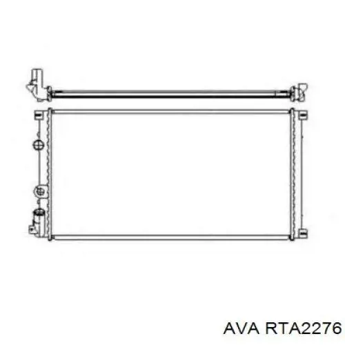 RTA2276 AVA радіатор охолодження двигуна