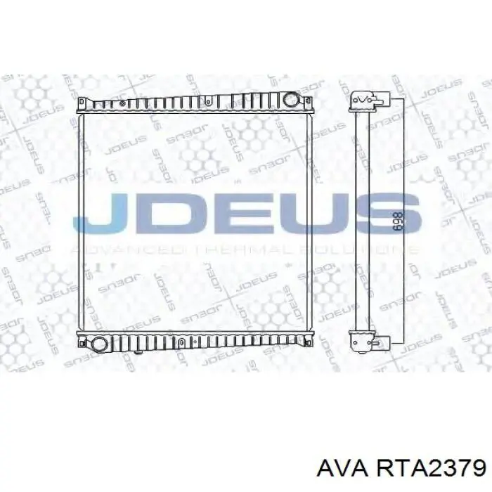 Купити RTA2379 AVA Радіатор двигуна