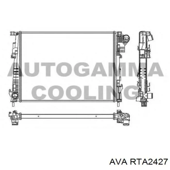 RTA2427 AVA радіатор охолодження двигуна
