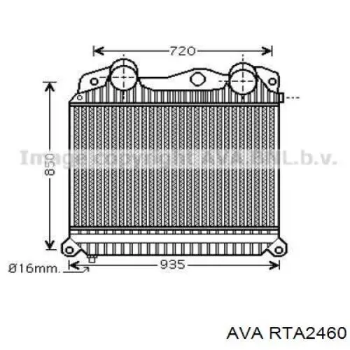 Радіатор основний AVA RTA2460 ціна, від 112.87 USD
