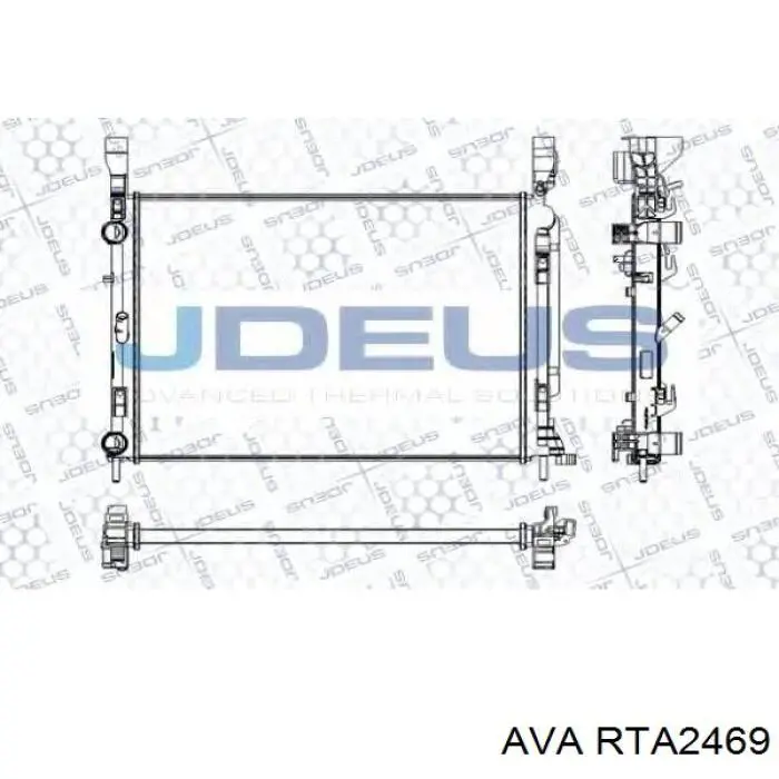 Радіатор основний AVA RTA2469 ціна, від 84.77 USD
