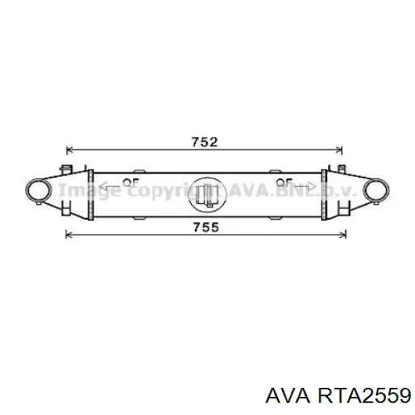 Радіатор охолодження, додатковий RTA2559 AVA