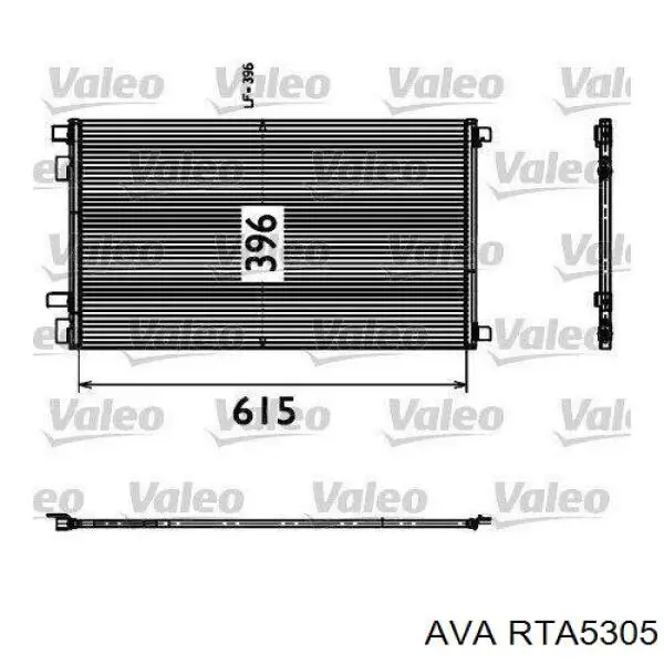 Купити RTA5305 AVA Радіатор системи охолодження кондиціонера