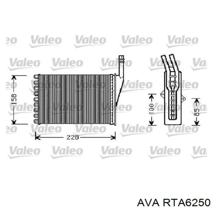 Радіатор обігрівача Maxgear AC580537