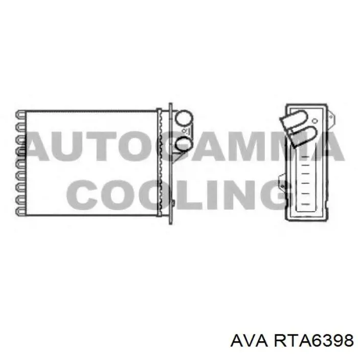 Радіатор обігрівача AVA RTA6398