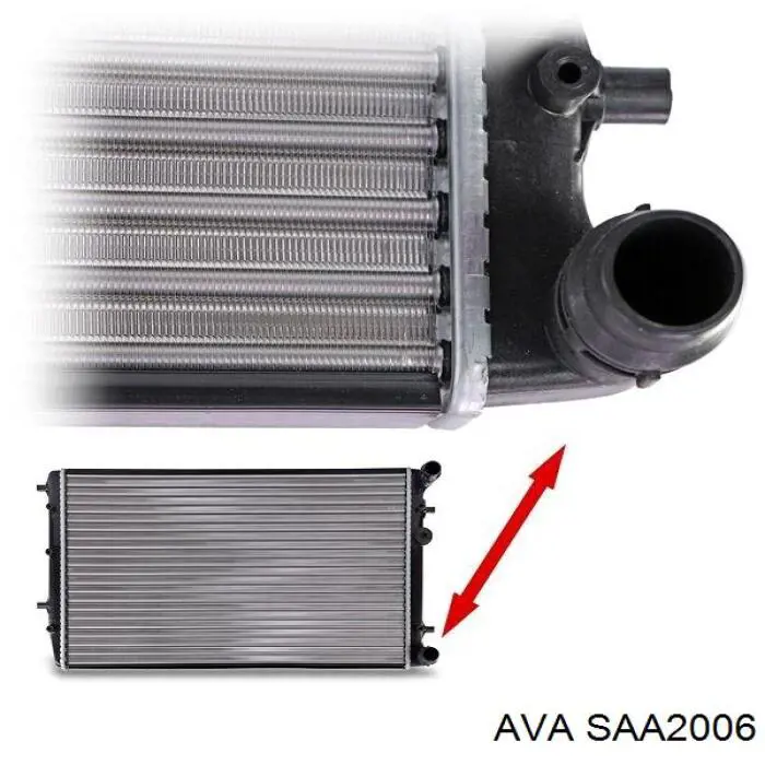 Радіатор SAA2006 AVA
