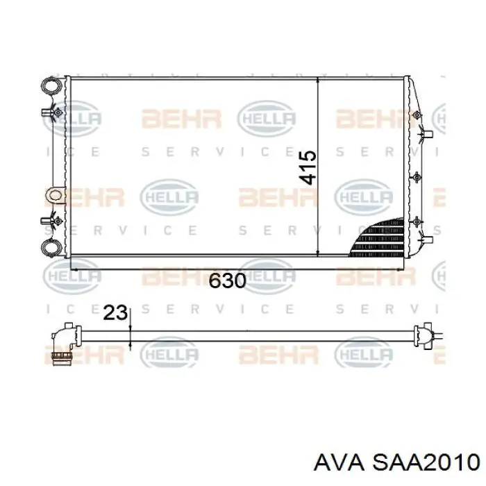 Радіатор охолодження AVA SAA2010