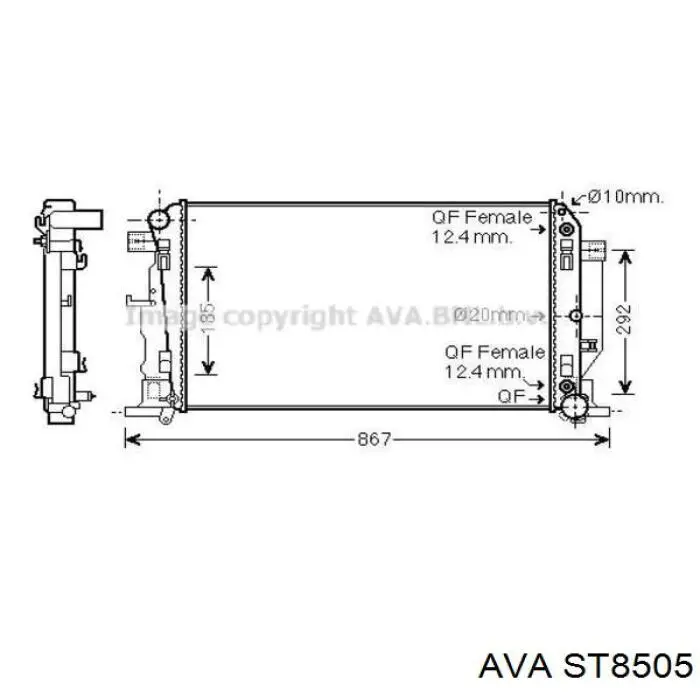 ST8505 AVA Електромотор пічки