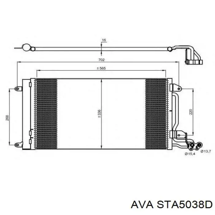 Конденсатор кондиціонера AVA STA5038D ціна, від 77.54 USD