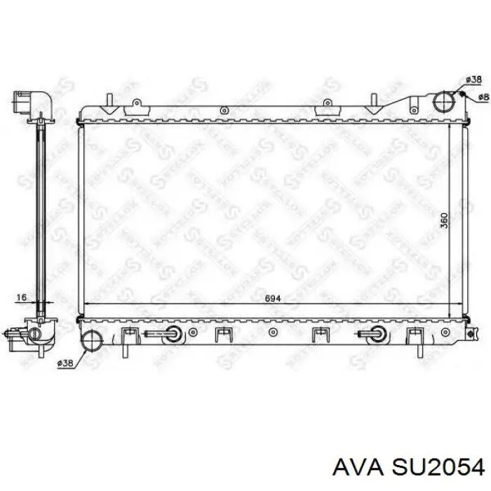 Радіатор основний AVA SU2054 ціна, від 88.54 USD