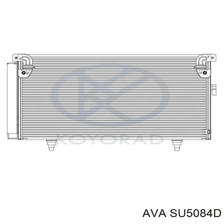 Радіатор кондиціонера 355084 Glyser