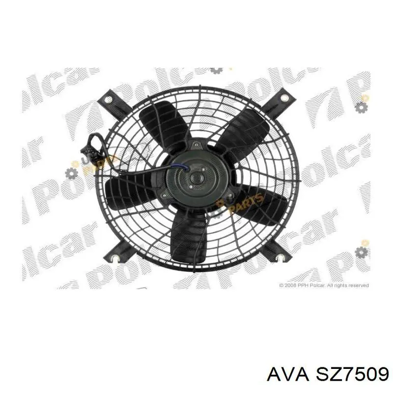 Вентилятор / крильчатка радіатора кондиціонера SZ7509 AVA