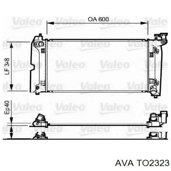 Радіатор основний AVA TO2323 ціна, від 80.18 USD