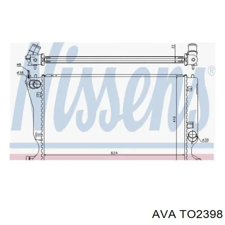 Радіатор основний AVA TO2398 ціна, від 138.74 USD