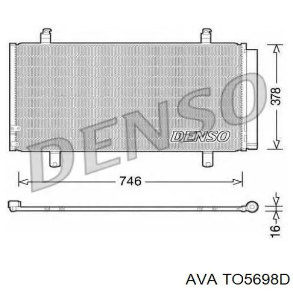 TO5698D AVA радіатор кондиціонера