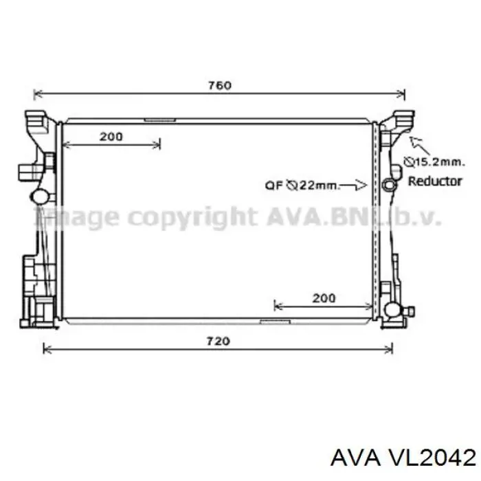 Радіатор охолодження Volvo 20722444