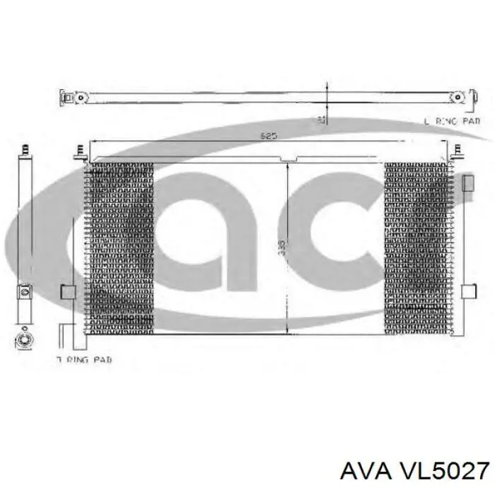 815094 VALEO Конденсатор