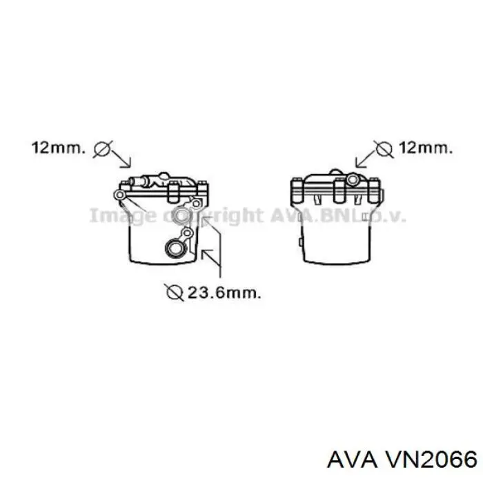 Радіатор основний AVA VN2066 ціна, від 48.16 USD