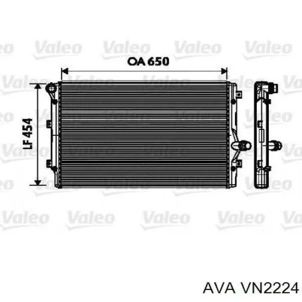 Радіатор основний AVA VN2224 ціна, від 77.40 USD