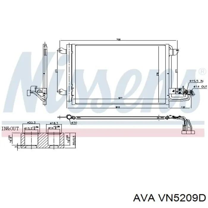 Конденсатор кондиціонера AVA VN5209D ціна, від 67.12 USD