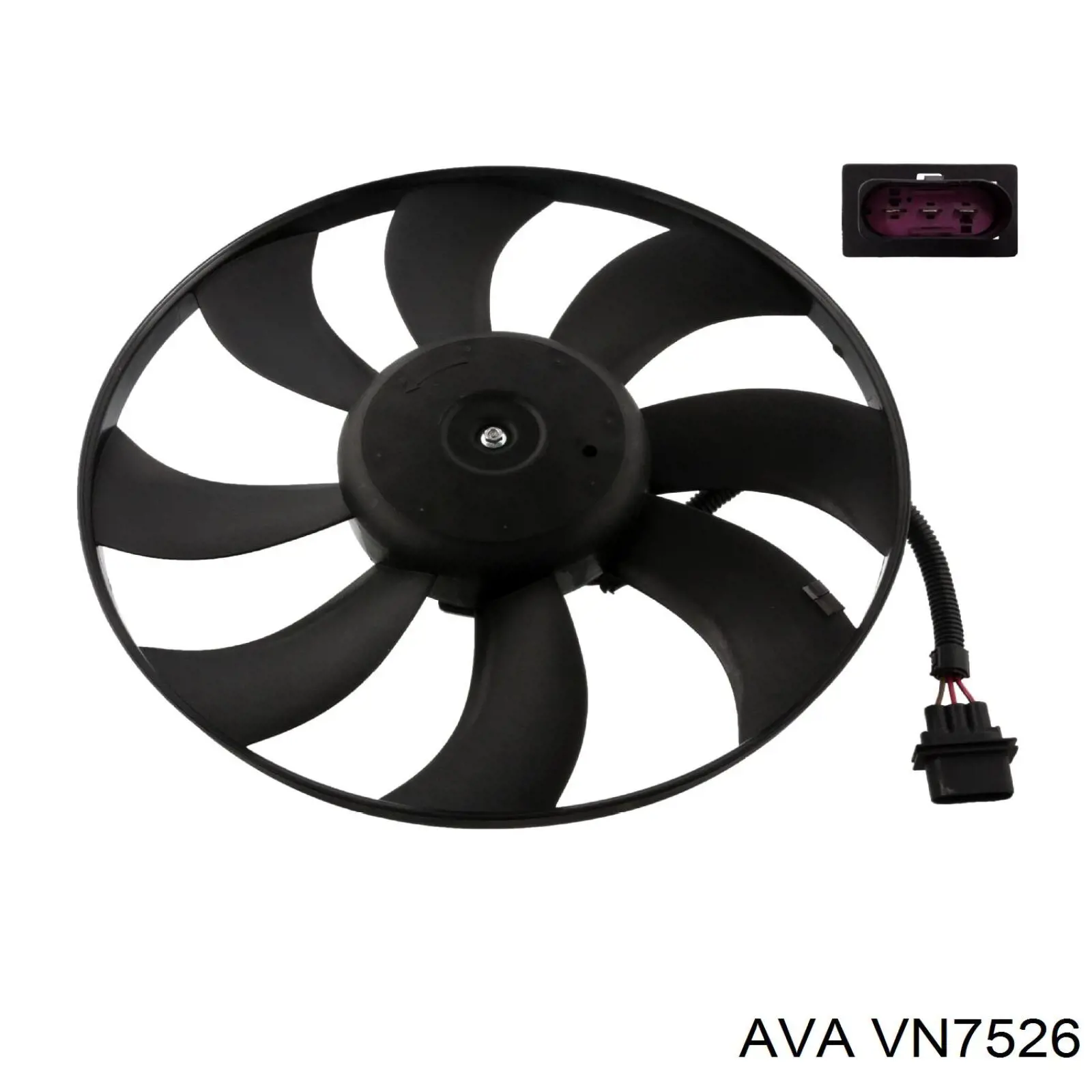 Вентилятор радіатора AVA VN7526 ціна, від 54.67 USD