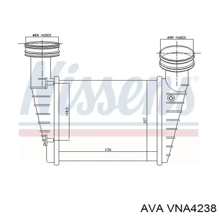 VNA4238 AVA радіатор интеркуллера
