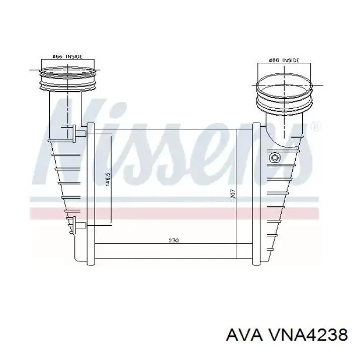 VNA4238 AVA Охолоджувач наддувочного повітря