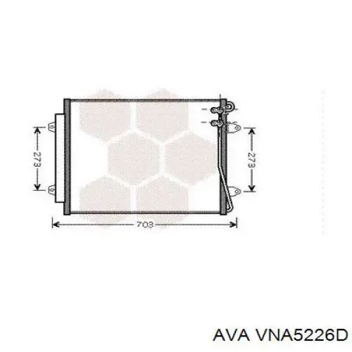 Конденсатор кондиціонера AVA VNA5226D ціна, від 82.12 USD
