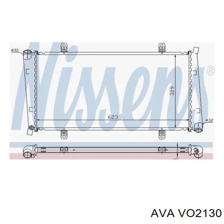 VO2130 AVA Радіатор охолодження двигуна