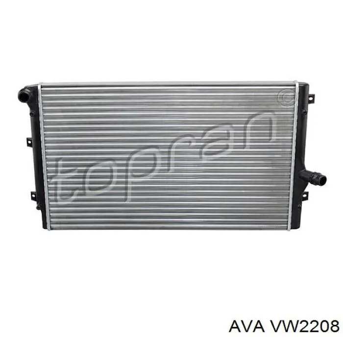 VW2208 AVA Радіатор охолодження двигуна