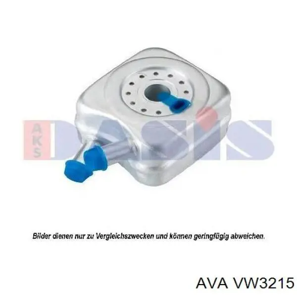 VW3215 AVA радіатор масляний (холодильник, під фільтром)