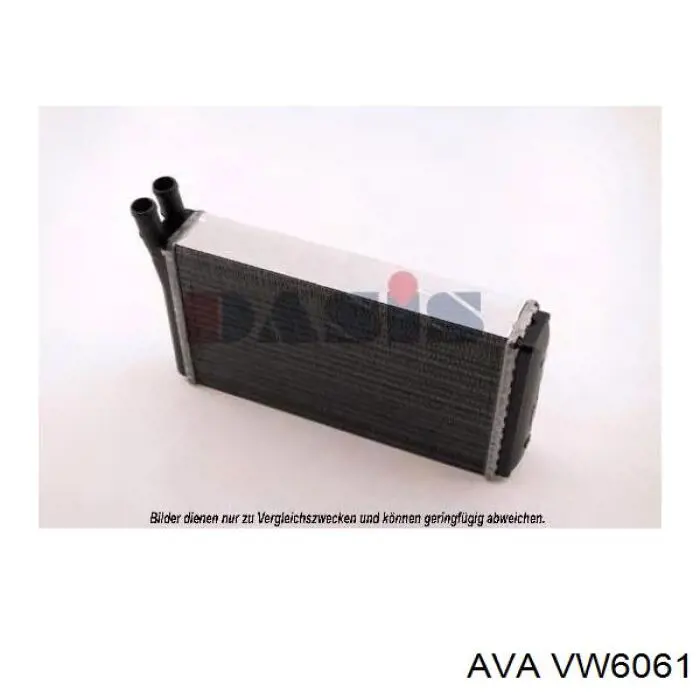 VW6061 AVA Радіатор опалювача салону