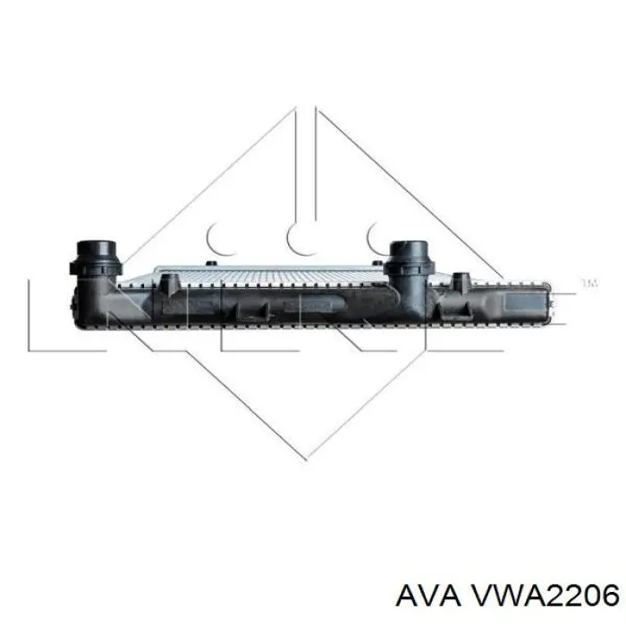 Купити VWA2206 AVA Радіатор двигуна