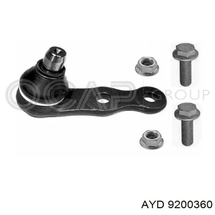 Кульова опора, нижня AYD 9200360 ціна, від 6.97 USD